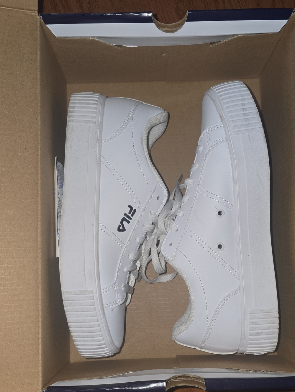 FILA White Platform Sneakers